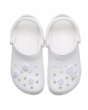 CROCS PRZYPINKI BIAŁE KWIATY 5 SZTUK