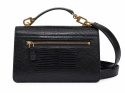 GUESS Czarna Torebka Damska Crossbody – Faktura Jaszczurki – 23 × 15 × 7 cm