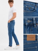 GUESS Liam Jeans Męskie W28 L31 Regular Tapered Niebieskie Mid Rise