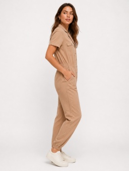 GUESS Penny Jumpsuit – kombinezon damski w kolorze piaskowym rozmiar S
