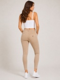 GUESS Sculpt High Rise Skinny – damskie spodnie, beżowe, rozmiar 27