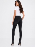 GUESS Skinny Warm Touch Jeans – czarne damskie jeansy, rozmiar W25 x 29