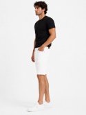 GUESS Sonny Short Białe Szorty Jeansowe Stretch Logo AGHW r. L