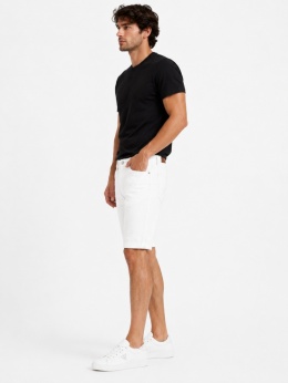 GUESS Sonny Short Białe Szorty Jeansowe Stretch Logo AGHW r. L