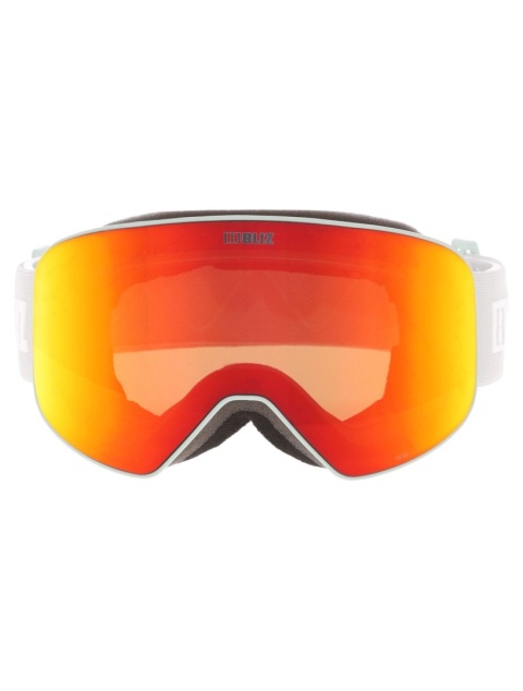 Gogle Bliz Flow Matte Light Grey - Brown w red multi lence