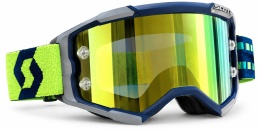 Gogle Scott Fury blue/grey/yellow chrome works