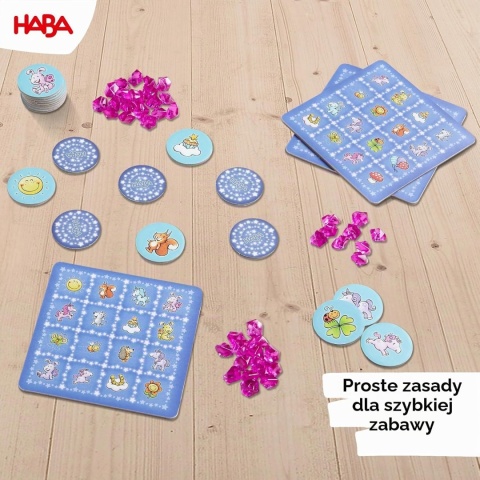 Gra planszowa HABA EINHORN GLITZERGLUCK Haba Jednorożec Brokatowe Szczęście – Sparkle Bingo