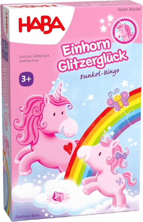 Gra planszowa HABA EINHORN GLITZERGLUCK Haba Jednorożec Brokatowe Szczęście – Sparkle Bingo