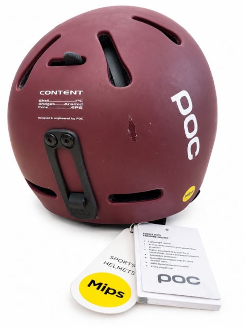KASK NARCIARSKI POC - FORNIX MIPS GARNET RED MATT R: XS/S (51-54CM)