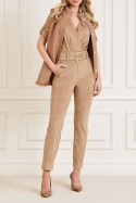 MARCIAO by GUESS Susy Vest – damska dwustronna kamizelka z futerkiem, beżowa/brązowa, rozm. S