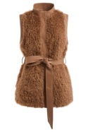MARCIAO by GUESS Susy Vest – damska dwustronna kamizelka z futerkiem, beżowa/brązowa, rozm. S