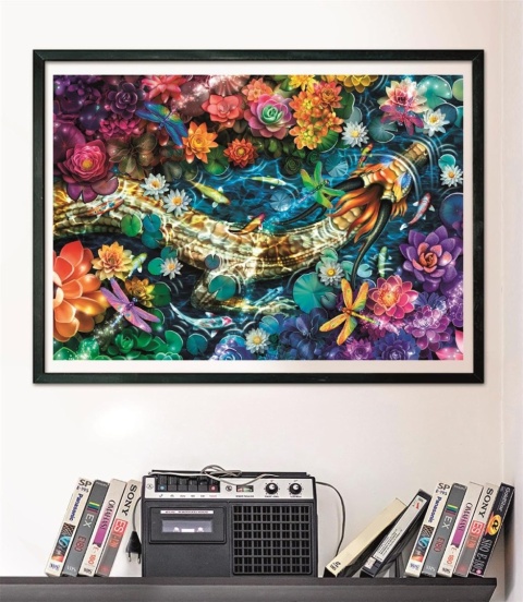 CLEMENTONIPUZZLE DLA DOROSŁYCH, PZL 1000 HQC KOI RIVER 2025-COMPACT, MADE IN ITALY, 39939