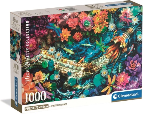 CLEMENTONIPUZZLE DLA DOROSŁYCH, PZL 1000 HQC KOI RIVER 2025-COMPACT, MADE IN ITALY, 39939