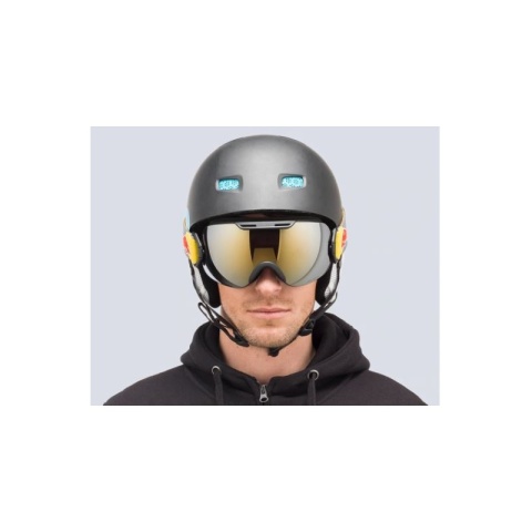 RED BULL SPECT SLOPE-001, matt black frame/grey headband, lens: gold snow CAT3, SMU