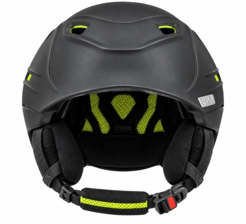 Uvex Kask narciarski męski Uvex P2us Black mat lime rozmiar 51-55